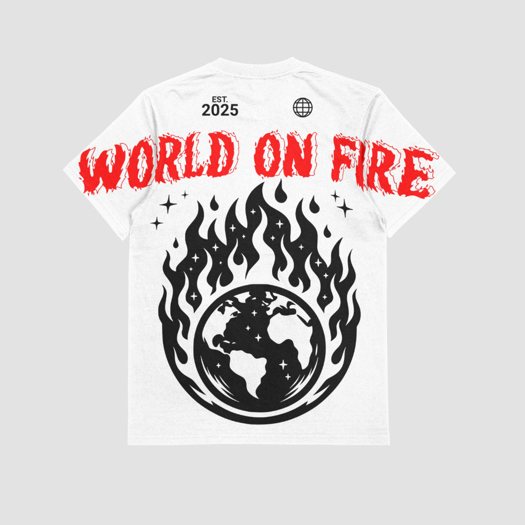 "WORLD ON FIRE" Graphic T-Shirt