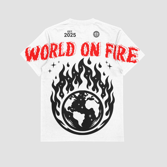 "WORLD ON FIRE" Graphic T-Shirt